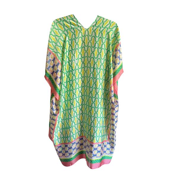 Vibrant Boho Kimono | One Size | Multicolor Geometric Print - Picture 4 of 4